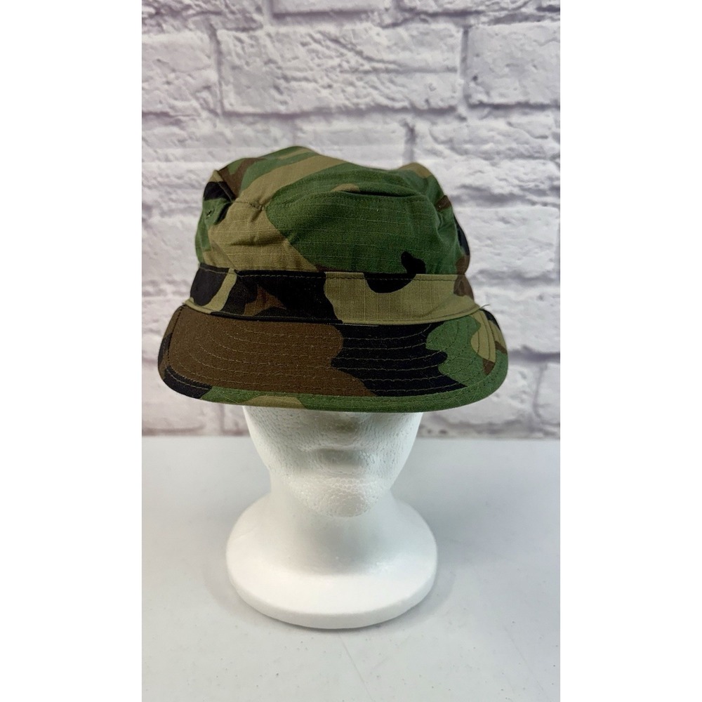 Propper Hot Weather Military Cap Adult 6 7/8 Woodland Camo Patrol Hat Ripstop